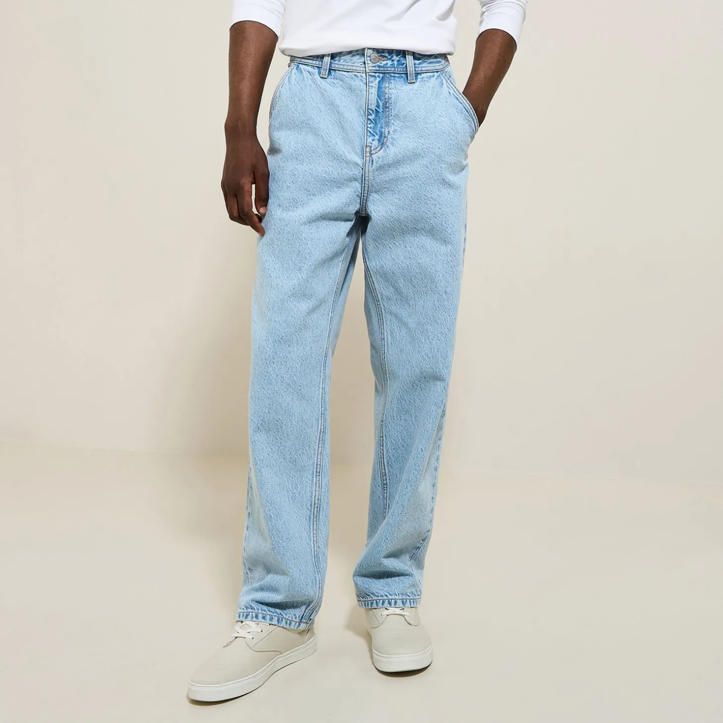 Online Baggy jeans in 100% katoen Jeans Baggy|Jeans