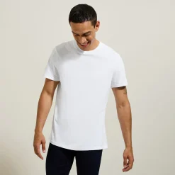 Outlet Basic, katoenen T-shirt met ronde hals T-shirt