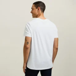 Outlet Basic, katoenen T-shirt met ronde hals T-shirt