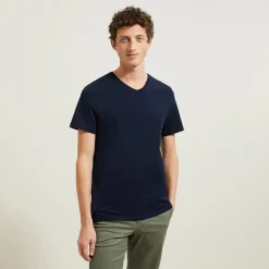 Cheap Basic T-shirt met V-hals in biokatoenn T-shirt