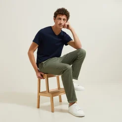 Cheap Basic T-shirt met V-hals in biokatoenn T-shirt