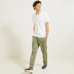 Online Basic T-shirt met V-hals in biokatoenn T-shirt