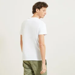 Online Basic T-shirt met V-hals in biokatoenn T-shirt