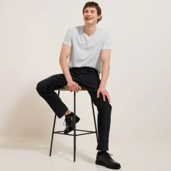 Best Basic T-shirt met V-hals in biokatoenn T-shirt