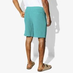 Discount Bermuda met elastische taille in katoengaas Bermuda