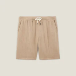 Discount Bermuda met elastische taille in katoengaas Bermuda