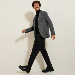 Cheap Blazerjasje met pied-de-puce-motief Kostuumvest & Blazer