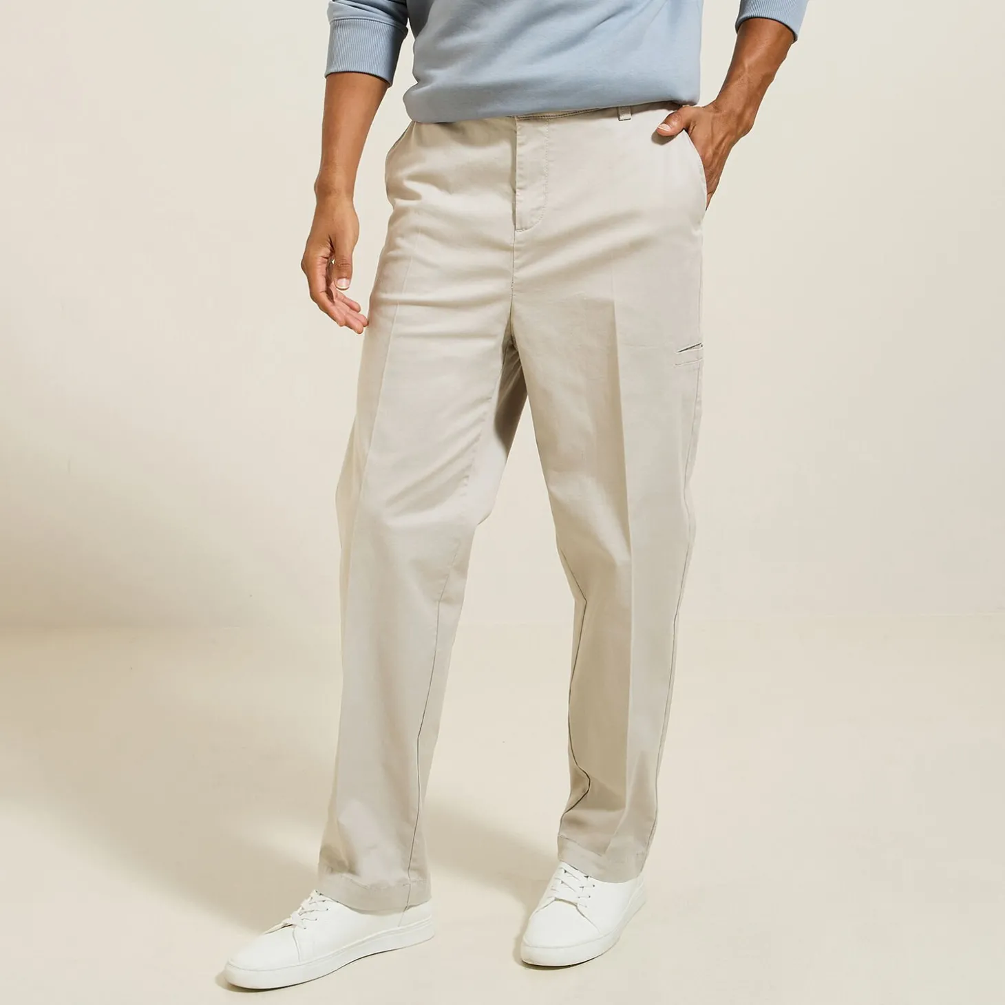 Hot Brede broek in cargostijl Cargo Broek|Broek Chino