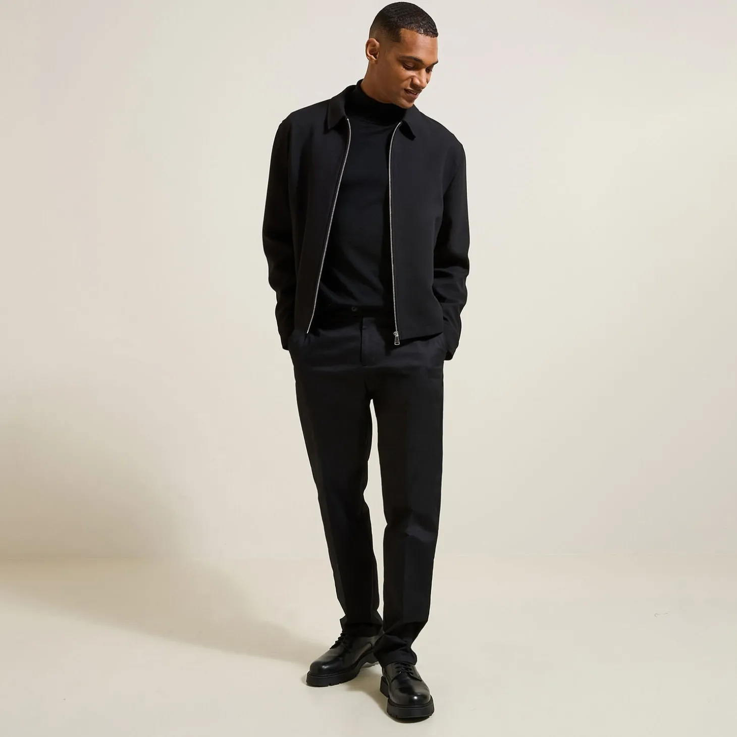 Sale Brede broek met plooien Broek