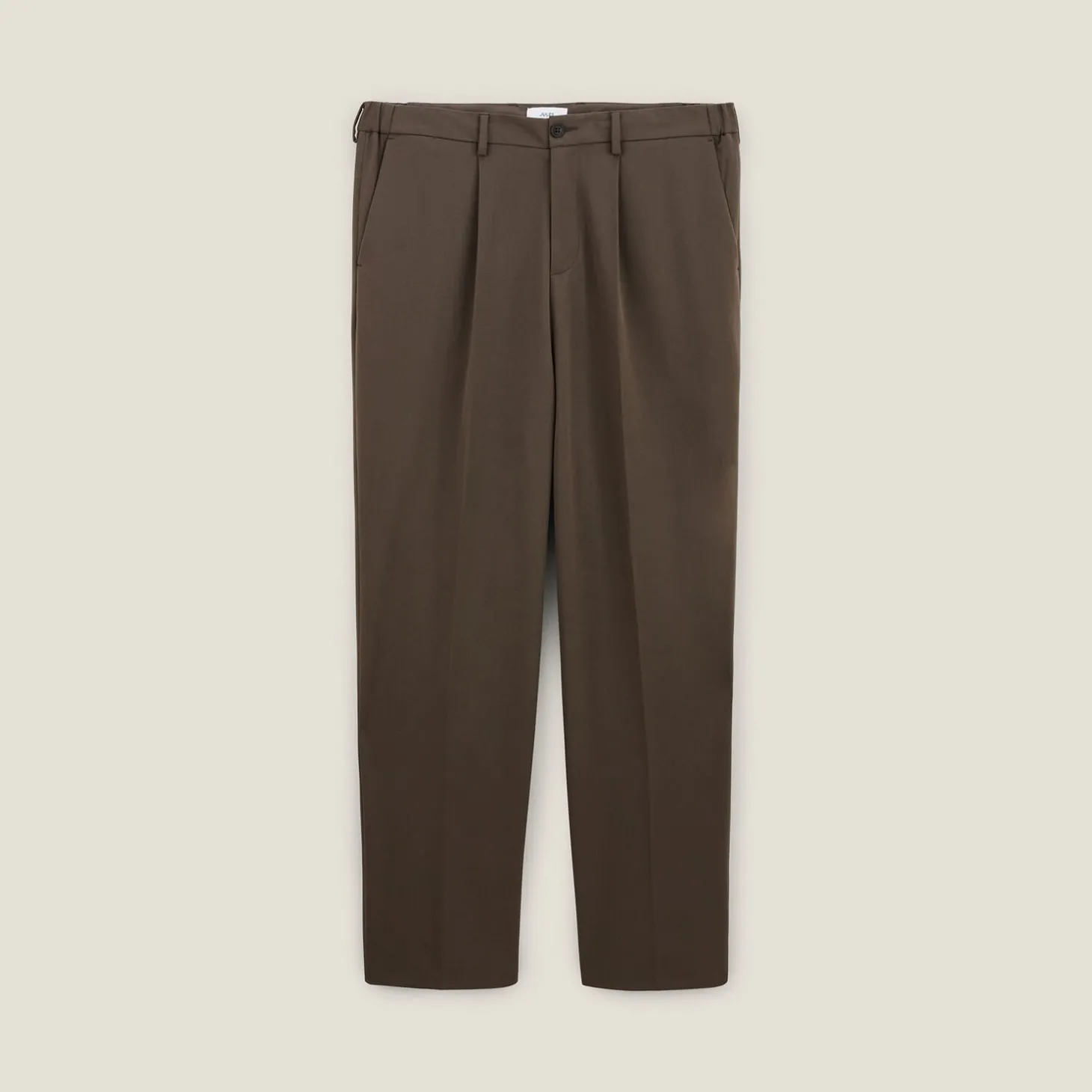 Shop Brede broek met plooien Broek