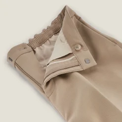 New Brede chinobroek met plooien Broek