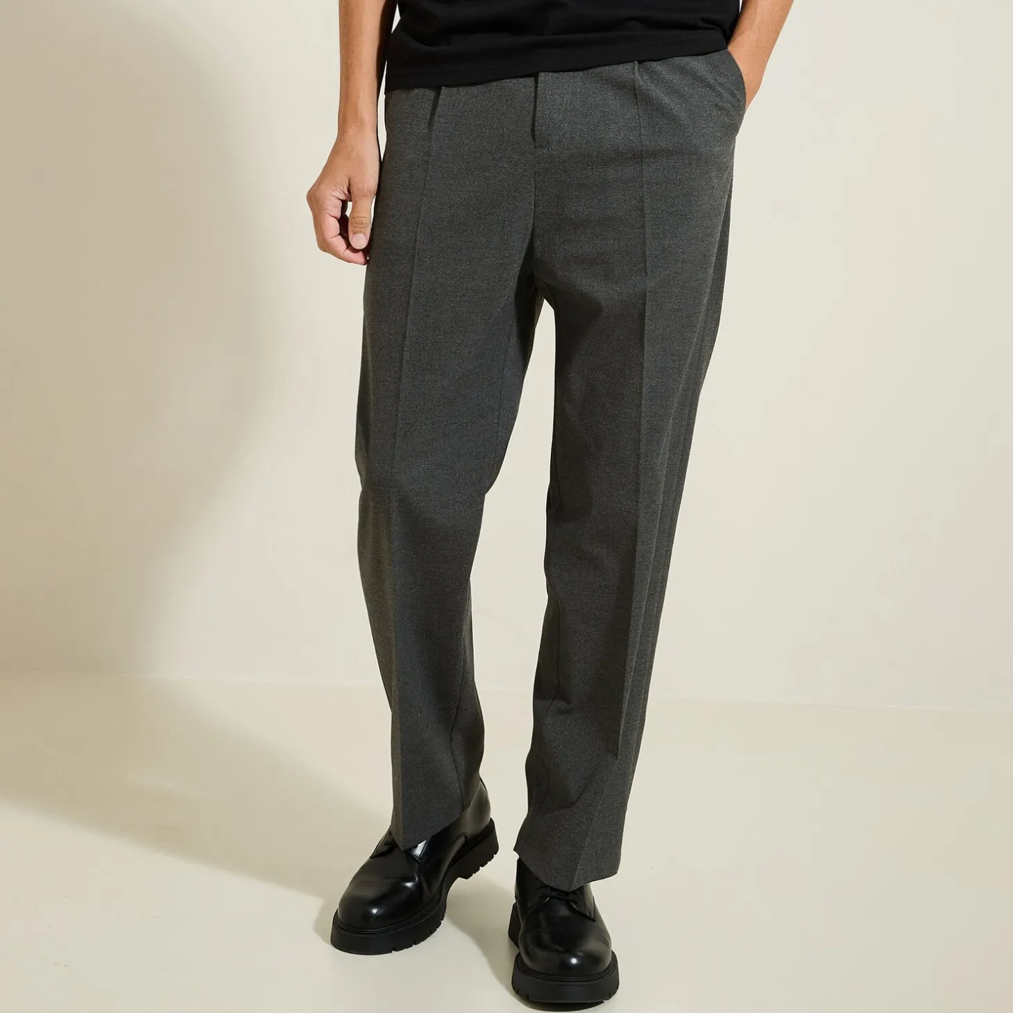 Shop Brede, flanellen broek met plooien Broek