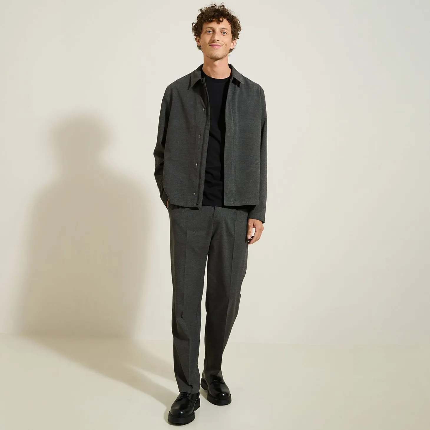 Shop Brede, flanellen broek met plooien Broek