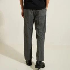 Shop Brede, flanellen broek met plooien Broek