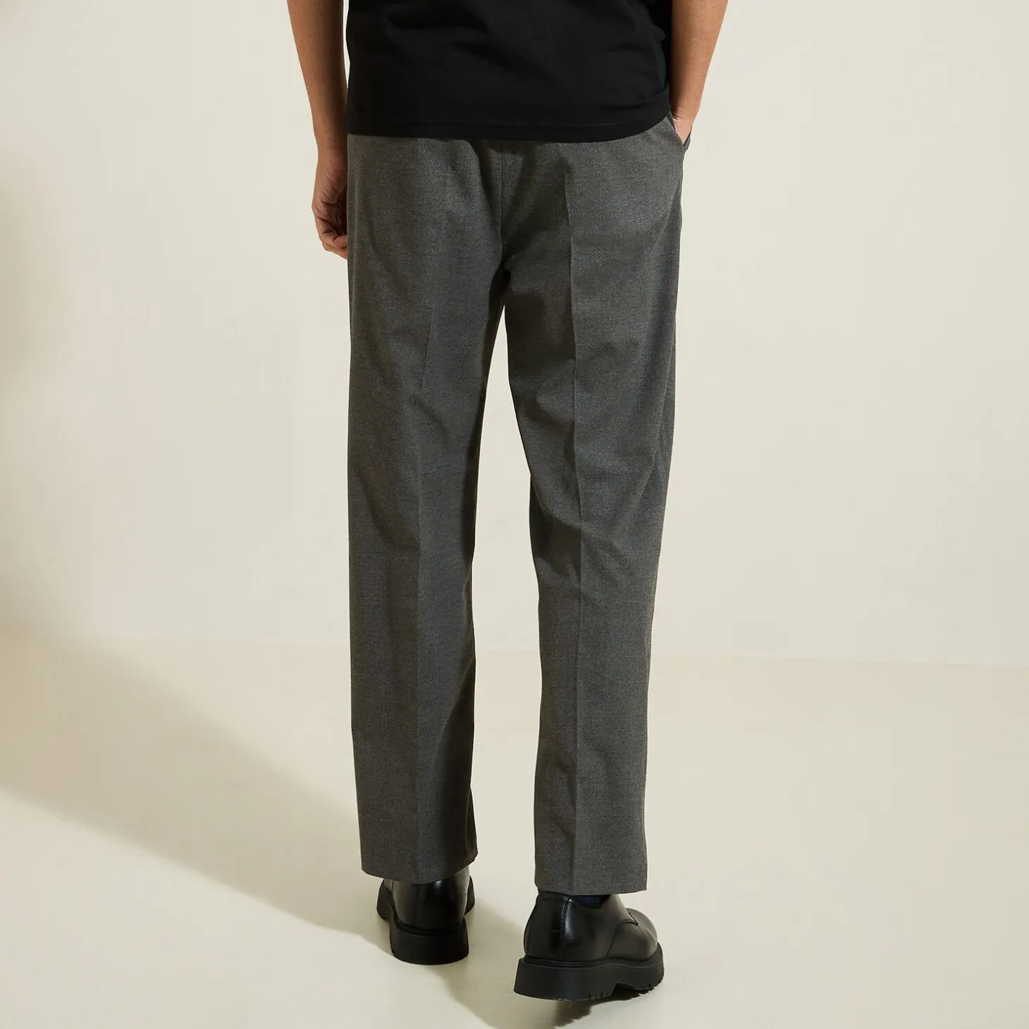 Shop Brede, flanellen broek met plooien Broek