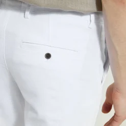 Store Broek in katoen en linnen met trekkoord Broek Chino|Broek