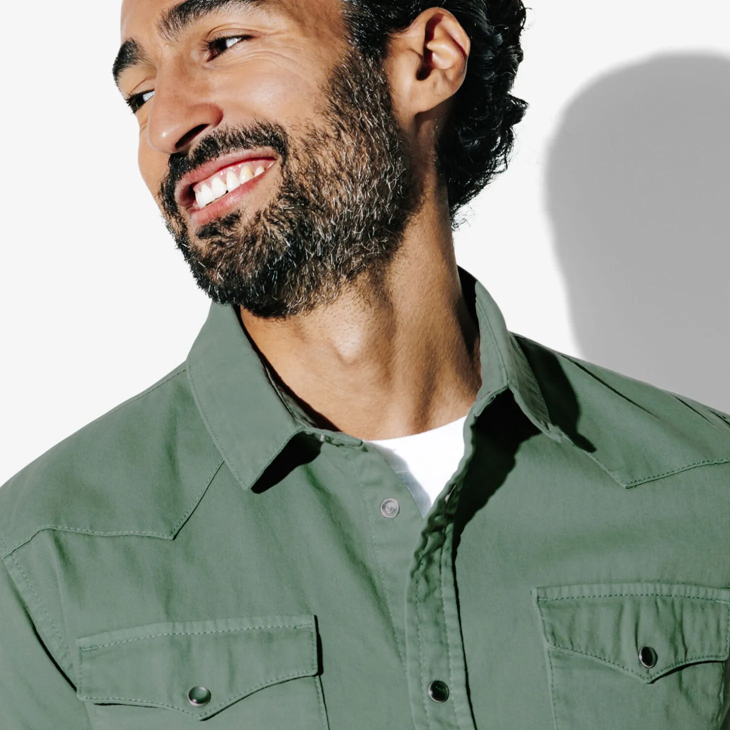 Outlet Chemise Sportswear Vert clair Overhemd