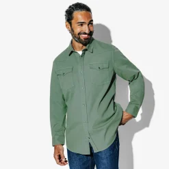 Outlet Chemise Sportswear Vert clair Overhemd