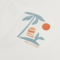 Clearance Comfortabel mouwloos shirt met print op voor-en ac T-shirt