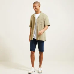 Online Denim bermuda in gerecycled katoen Bermuda