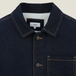 Outlet Denim jasje met teddyvoering Mantel & Jack