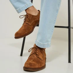 Fashion Derbyschoenen in suèdesplitleer Schoenen|Schoenen