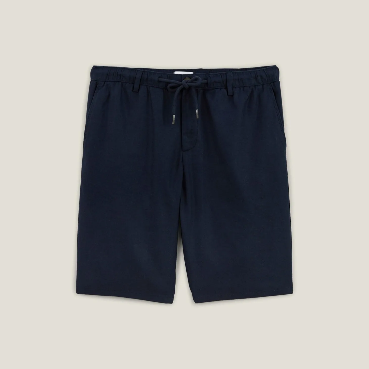 Flash Sale Effen bermuda in katoen en linnen Bermuda