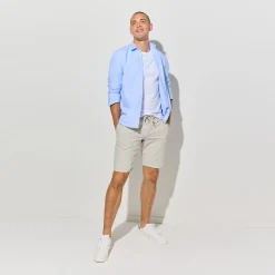 Best Effen bermuda in katoen en linnen Bermuda