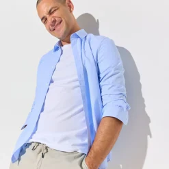 Best Effen bermuda in katoen en linnen Bermuda