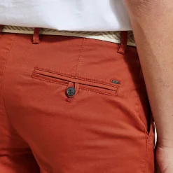 Best Effen chinobermuda met riem Bermuda