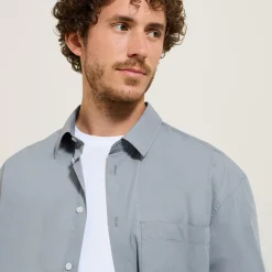 Clearance Effen katoenen overhemd Formele Overhemden|Overhemd