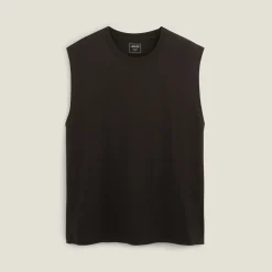 Cheap Effen mouwloos hemdje met ronde hals in katoen T-shirt