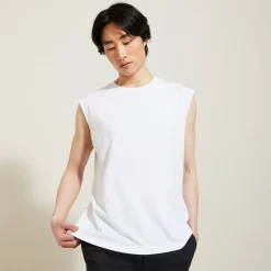 New Effen mouwloos hemdje met ronde hals in katoen T-shirt