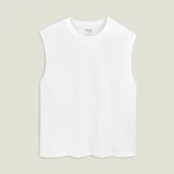 New Effen mouwloos hemdje met ronde hals in katoen T-shirt