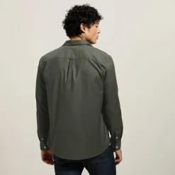 Online Effen overhemd in piquékatoen Overhemd