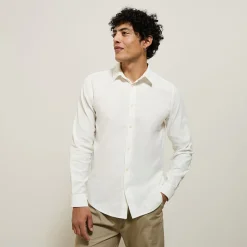 Best Effen overhemd in piquékatoen Overhemd