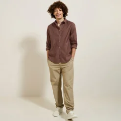 Cheap Effen overhemd in piquékatoen Overhemd