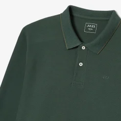 Flash Sale Effen polo in piquékatoen, met lange mouwen Polo