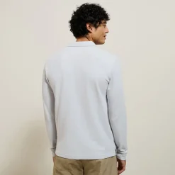 Best Sale Effen polo in piquékatoen, met lange mouwen Polo