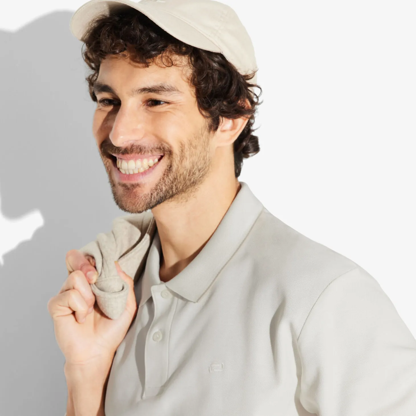 Hot Effen polo in piquékatoen, met lange mouwen Polo