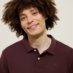 Hot Effen polo in piquékatoen, met lange mouwen Polo