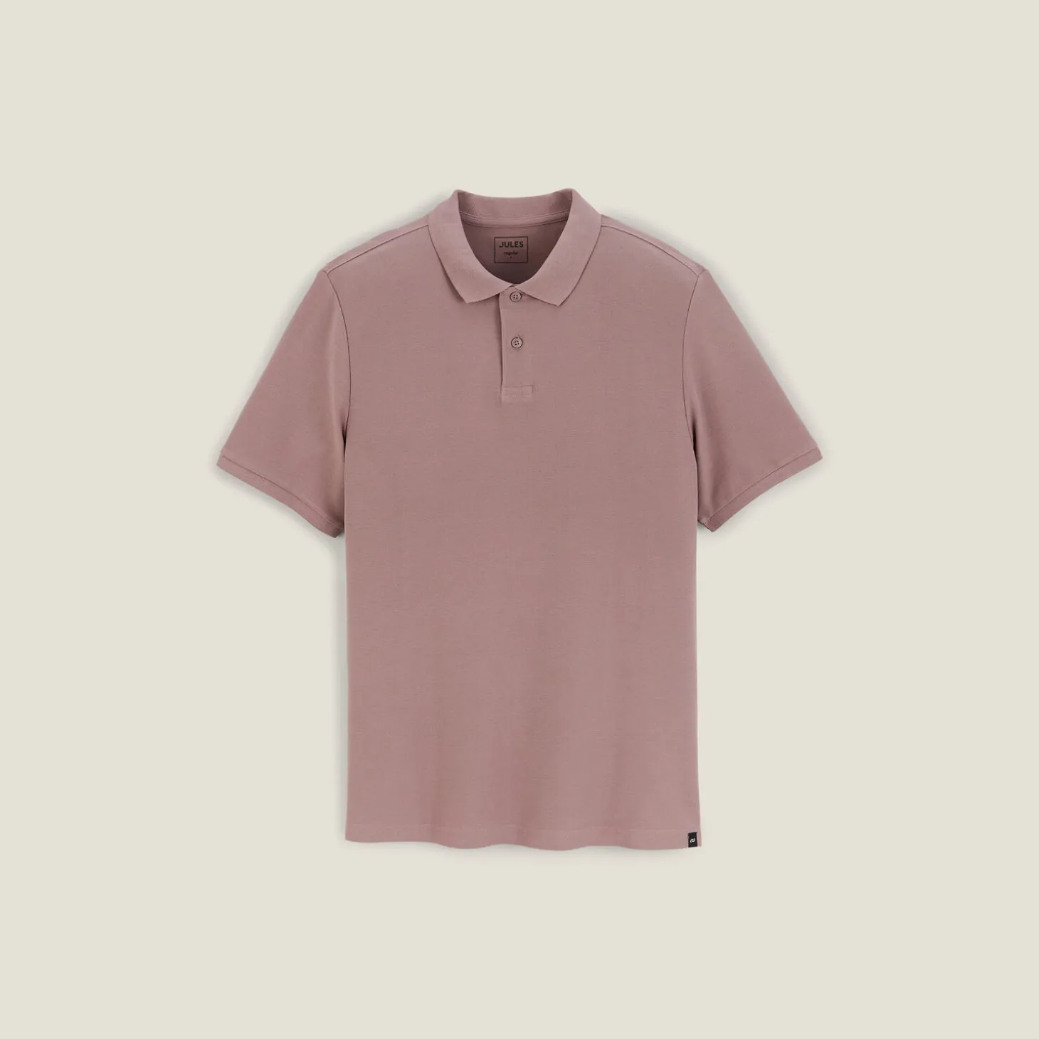 Hot Effen polo in piquékatoen met korte mouwen Polo