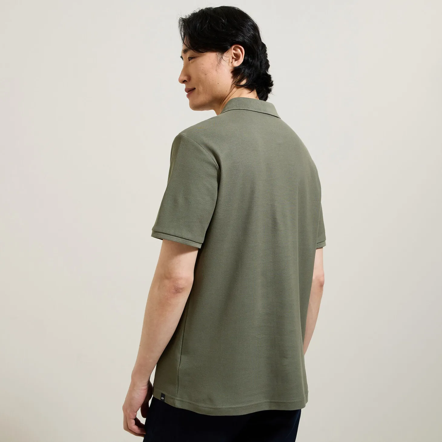 Hot Effen polo in piquékatoen met korte mouwen Polo