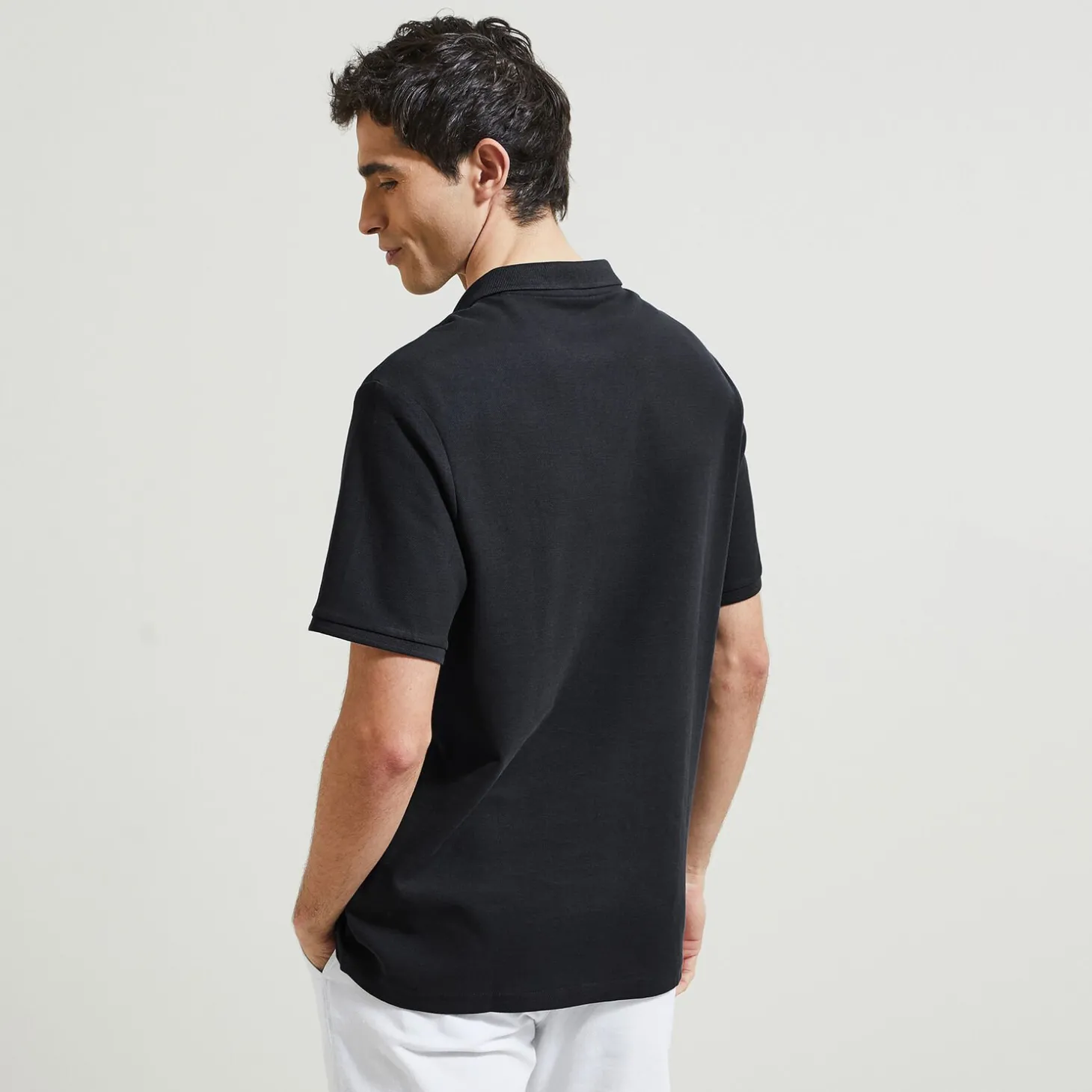 Fashion Effen polo in piquékatoen met korte mouwen Polo