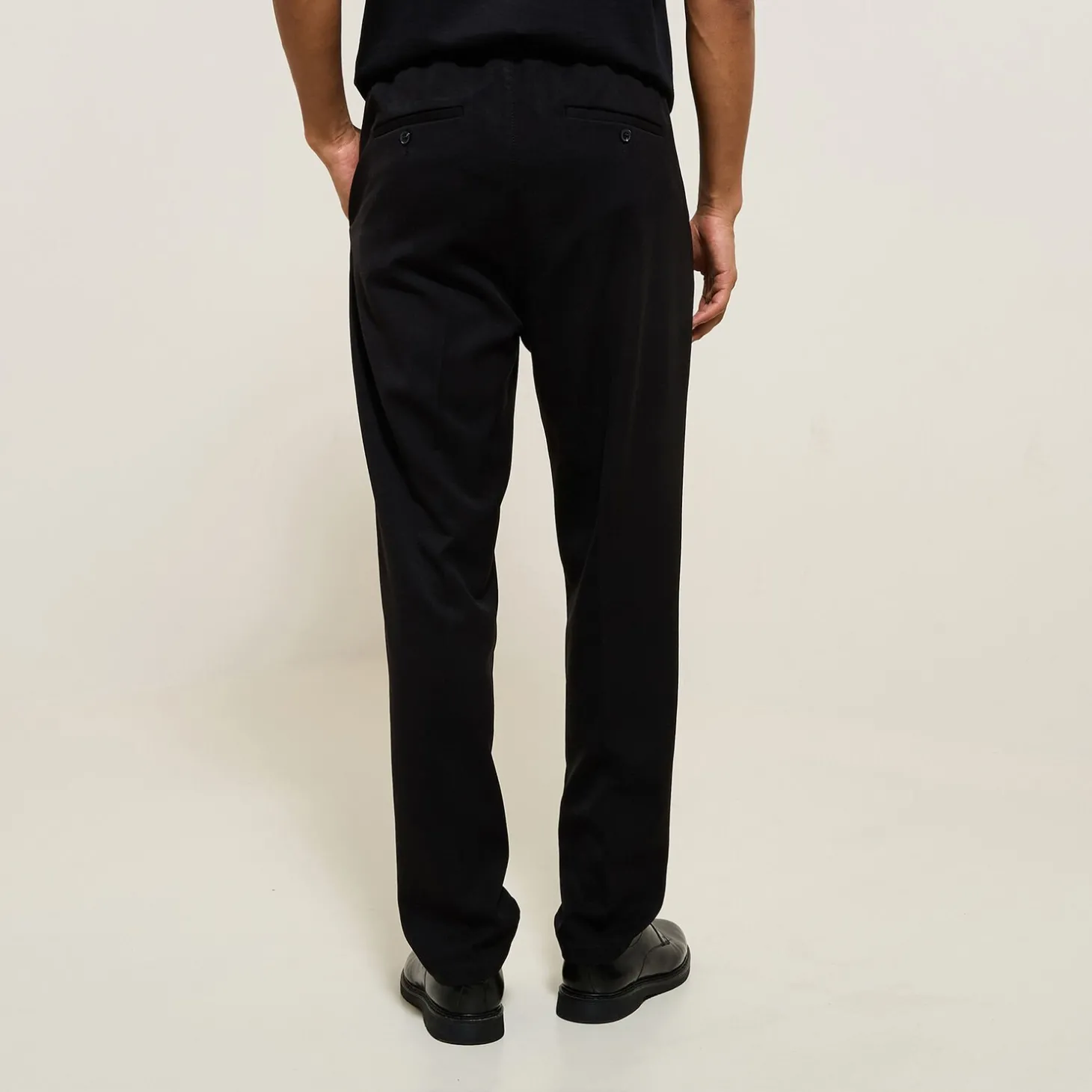 Sale Effen relaxed broek Broek