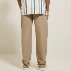 Outlet Effen relaxed broek Broek Chino|Broek