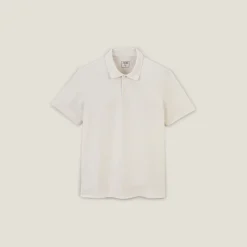 New Effen relaxed polo met korte mouwen in textuurstof Polo