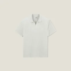 Cheap Effen relaxed polo met korte mouwen en resortkraag Polo