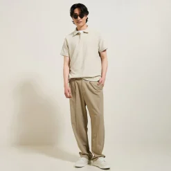 Shop Effen relaxed polo met korte mouwen in badstof Polo