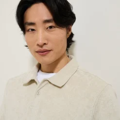 Shop Effen relaxed polo met korte mouwen in badstof Polo